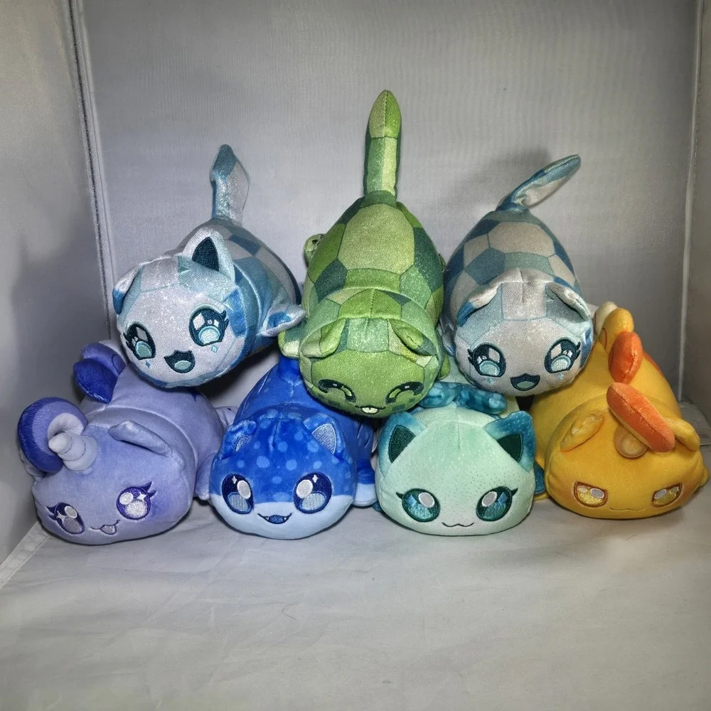 Aphmau MeeMeows Plush Lot Of 7 Sparkle Unicorn Whale Cat‎ More